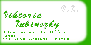 viktoria kubinszky business card